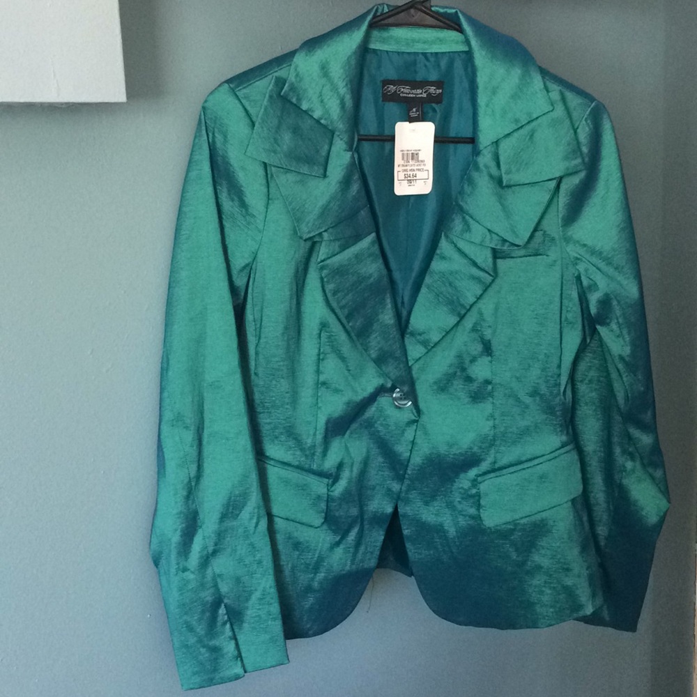 Colleen Lopez Ruffles collar jacket  size small